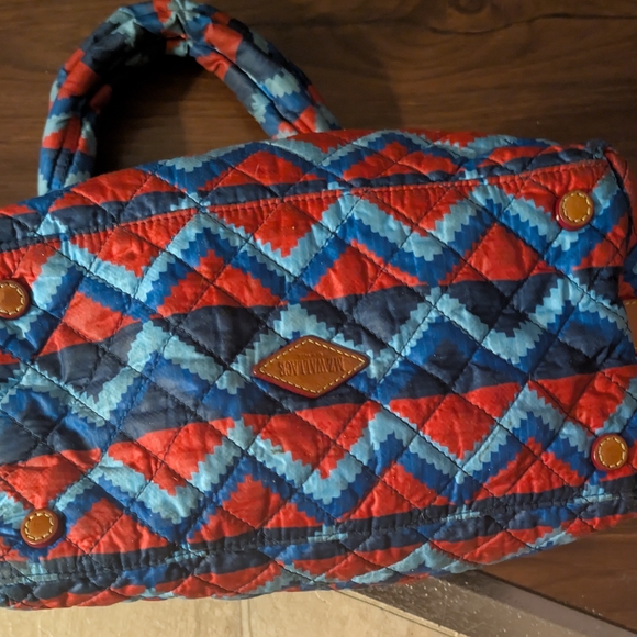 MZ Wallace Medium SUTTON Quilted Nylon Zig Zag Oxford Handbag - Picture 4 of 7